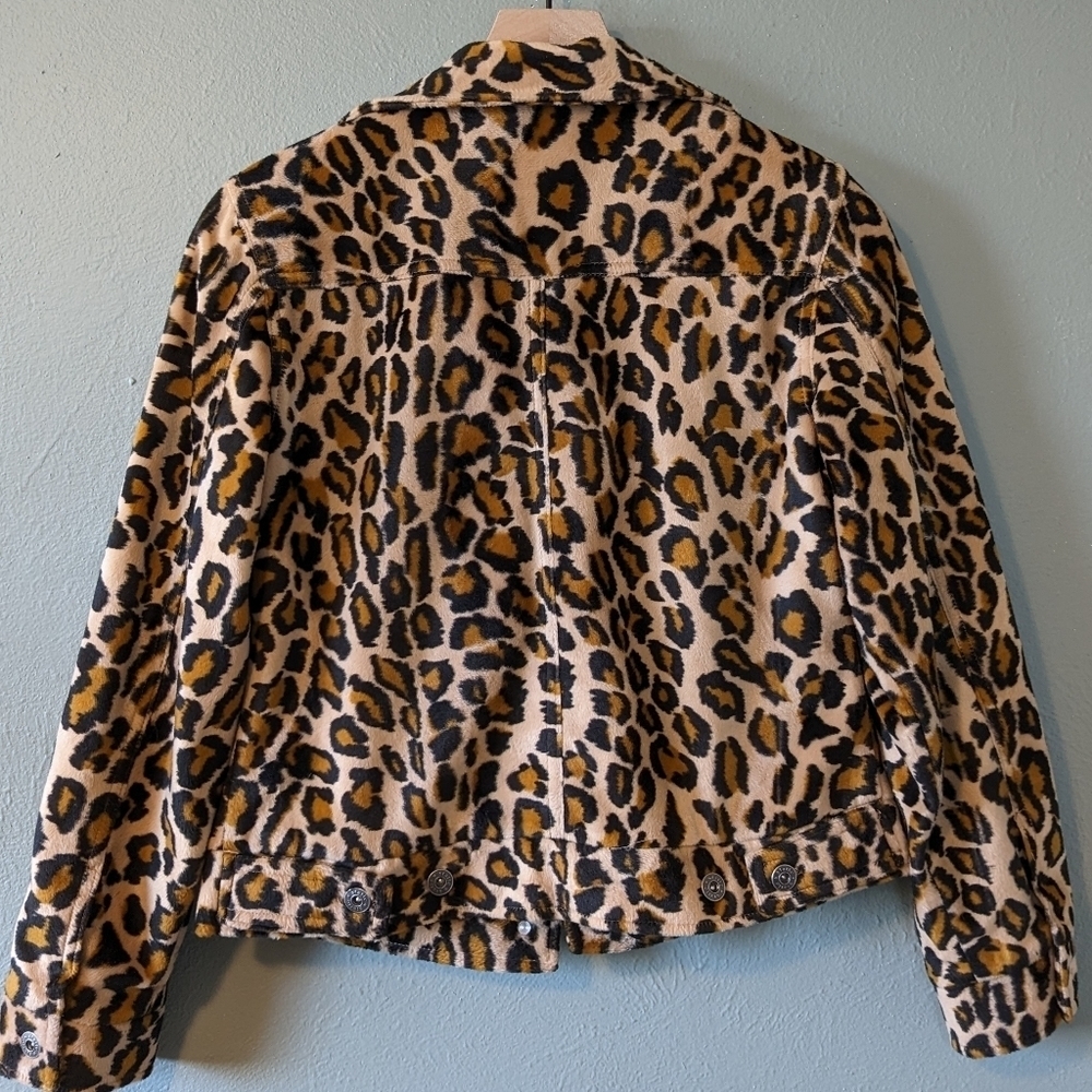 Y2K Static Leopard Print Cropped Jacket Size S - Picture 9 of 12